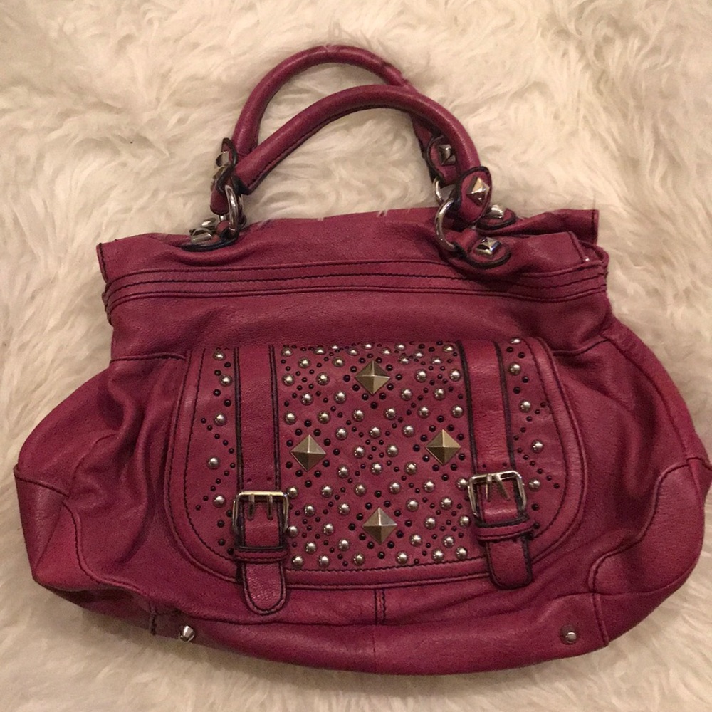Betsey Johnson Pink Studded Handbag